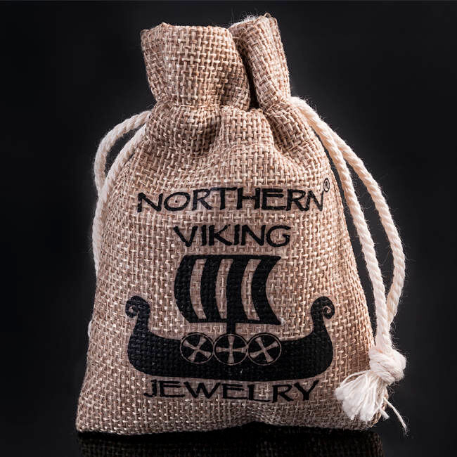 Northern Viking Jewelry Mjölnir skäggsmycke NVJHE012