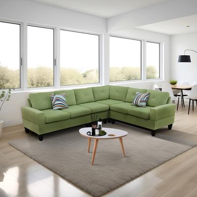 Relax Launge Print sofa 4-piece set free combination including throw pillow, seat cushion can be removed