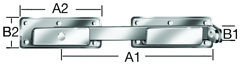 Doppeltorüberwurf HELO 000086, verzinkt 000086000Z