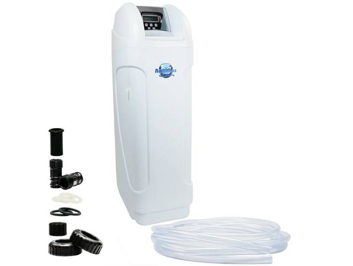 Aquintos Wasseraufbereitung Wasserhahn-Wasserfilter MKC60 TOP-Line Wasserenthärtungsanlage, Für Haushalte von bis zu 6 Personen