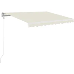 vidaXL Markise Automatisch Einziehbar 350x250 cm Creme