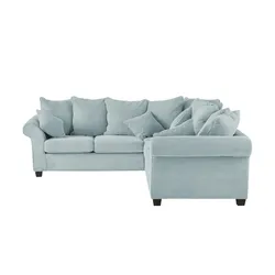 Ecksofa   ¦ türkis/petrol ¦ Maße (cm): H: 70
