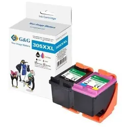 G&G 19550 Druckerpatrone 2 Stück(e) Kompatibel Extrahohe (Super-) Ausbeute Schwarz, Cyan, Magenta, Gelb