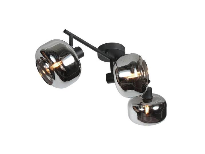 Zwarte plafondlamp Tenebris 3-lichts Steinhauer - 4210ZW