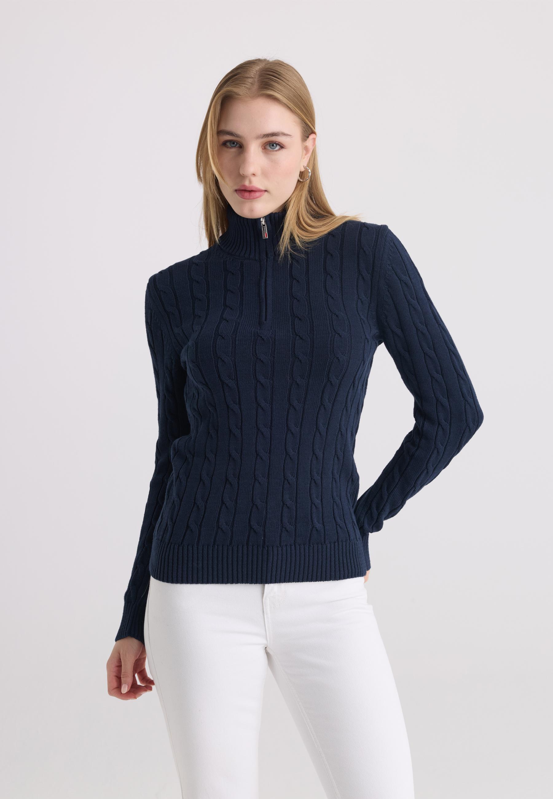 Pullover Pullover Mit Zopfmuster