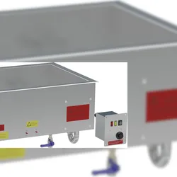 HAGOLA Bain Marie "Barcelona", 2xGN1/1  722x302x600mm (BxHxT)  auto. Wasserstandsreg., Überlaufstufe