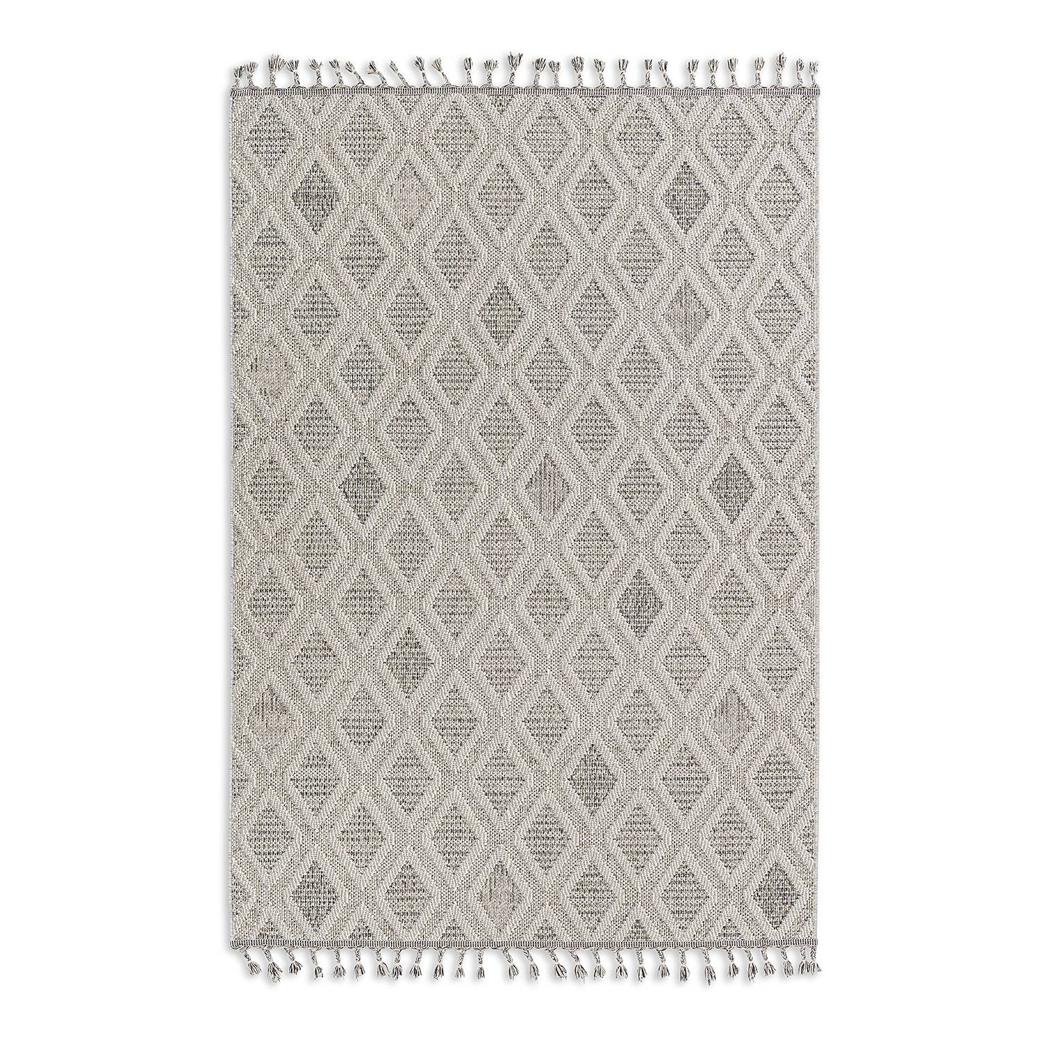 home24 Trevi In- & outdoorvloerkleed grijs, 200 x 290 cm
