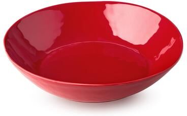 Certified International "Certifed International Berry Red Christmas Serving/Pasta Bowl 13.25"" x 3"" - 13.25 L x 13.25 W x 3 H"