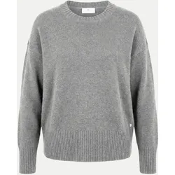 Strickpullover aus Woll-Mix Grau S