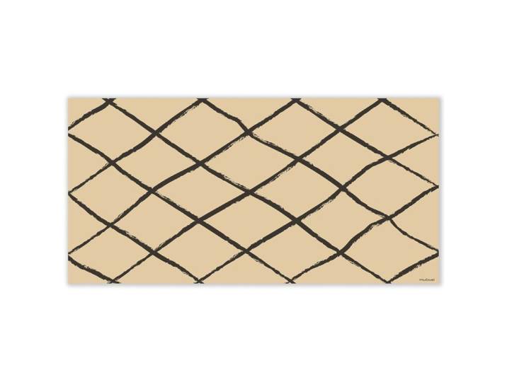 Mubusi Tapis Vinyle Berbère Crème 80x160 cm - Tapis Chambre en Vinyle