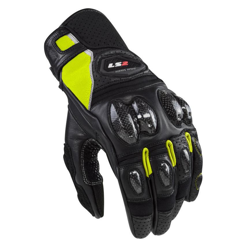LS2 Handschuh Spark 2 Leder Man Sw H-V M (Herren, M) (70061F0154M)
