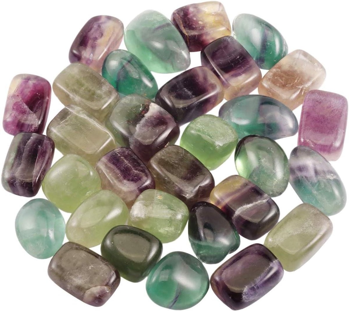 Gepolijste Edelstenen Tumblestones Kristallen voor Decoratie en Hobby - 1 Pond - Paars
