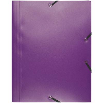 Exacompta Sammelmappe mit Gummizug und 3 Klappen, aus PP 400µ, Eco, blickdicht, für Format DIN A4