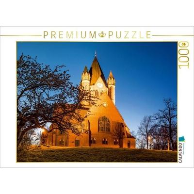 CALVENDO Puzzle Pauluskirche in Halle-Saale | 1000 Teile Lege-Größe 64 × 48 cm Foto-Puzzle für glückliche Stunden