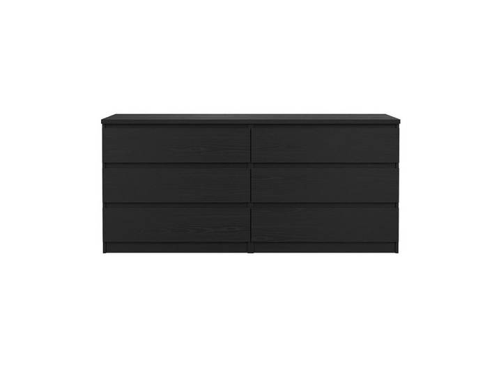 Tvilum Kommode Naia Kommode 6 Schubladen schwarze Struktur.
