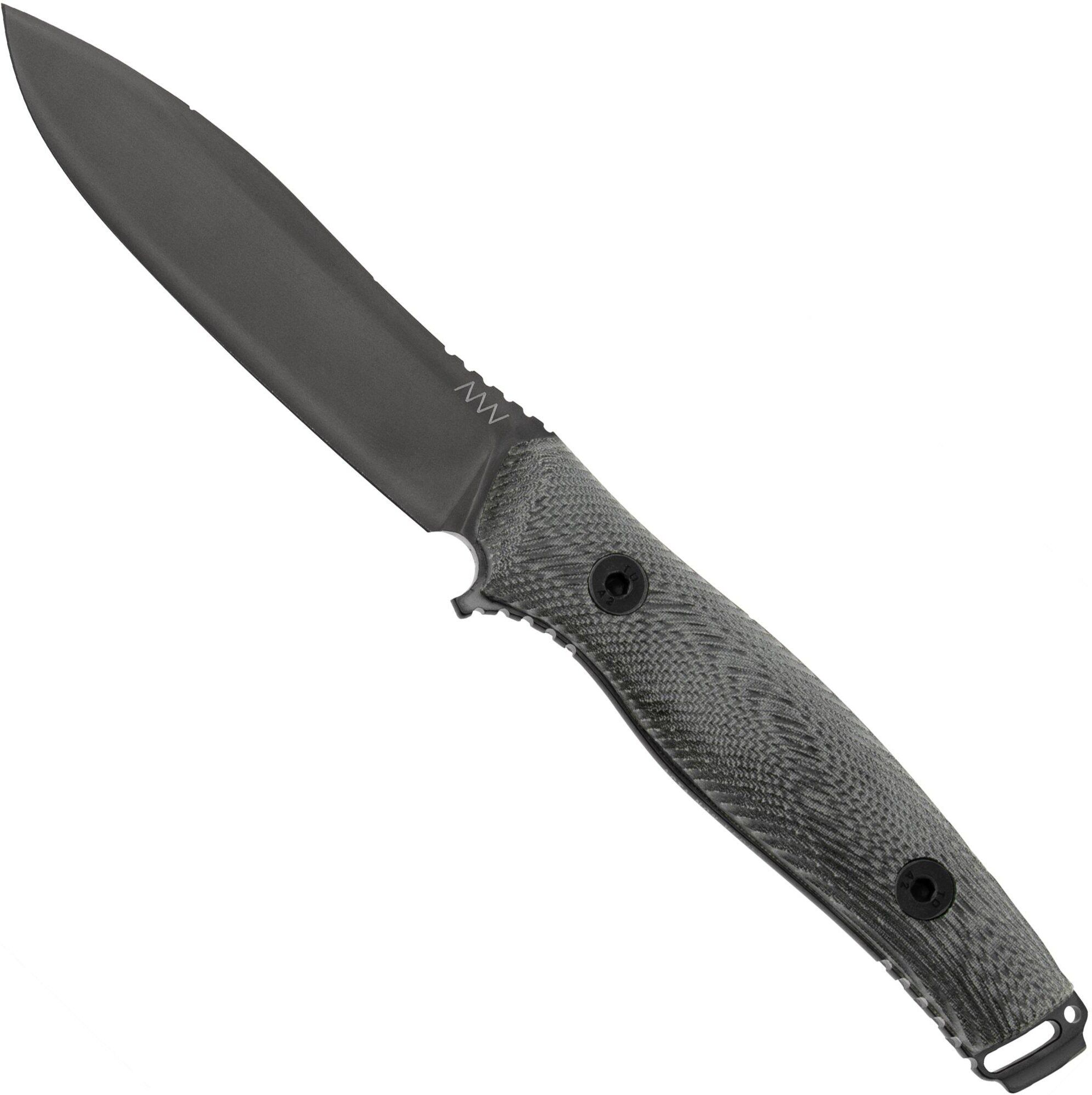 ANV: Acta Non Verba ANV Knives M25 Sleipner DLC, Black Micarta, coltello fisso