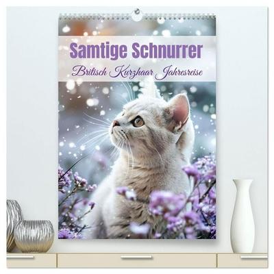 Samtige Schnurrer (hochwertiger Premium Wandkalender 2027 DIN A2 hoch), Kunstdruck in Hochglanz