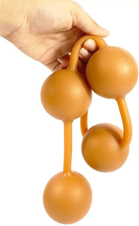 AnalMasterBalls Boules anales en silicone Ass Orange 50 x 5.5cm