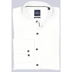 engbers Herren Hemd uni Weiß regular Button Under - 6XL