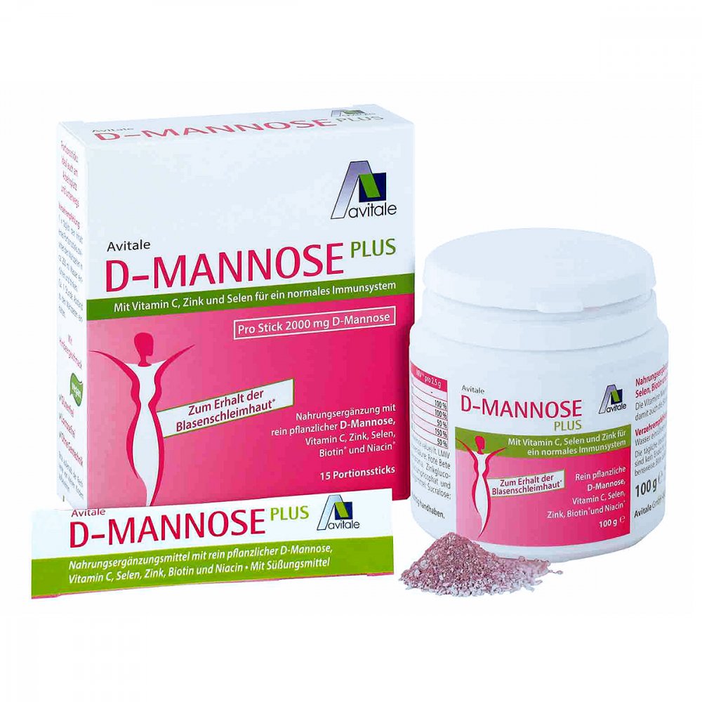Avitale GmbH D-mannose Sparset 15xstick+100 g Pulver 16001450