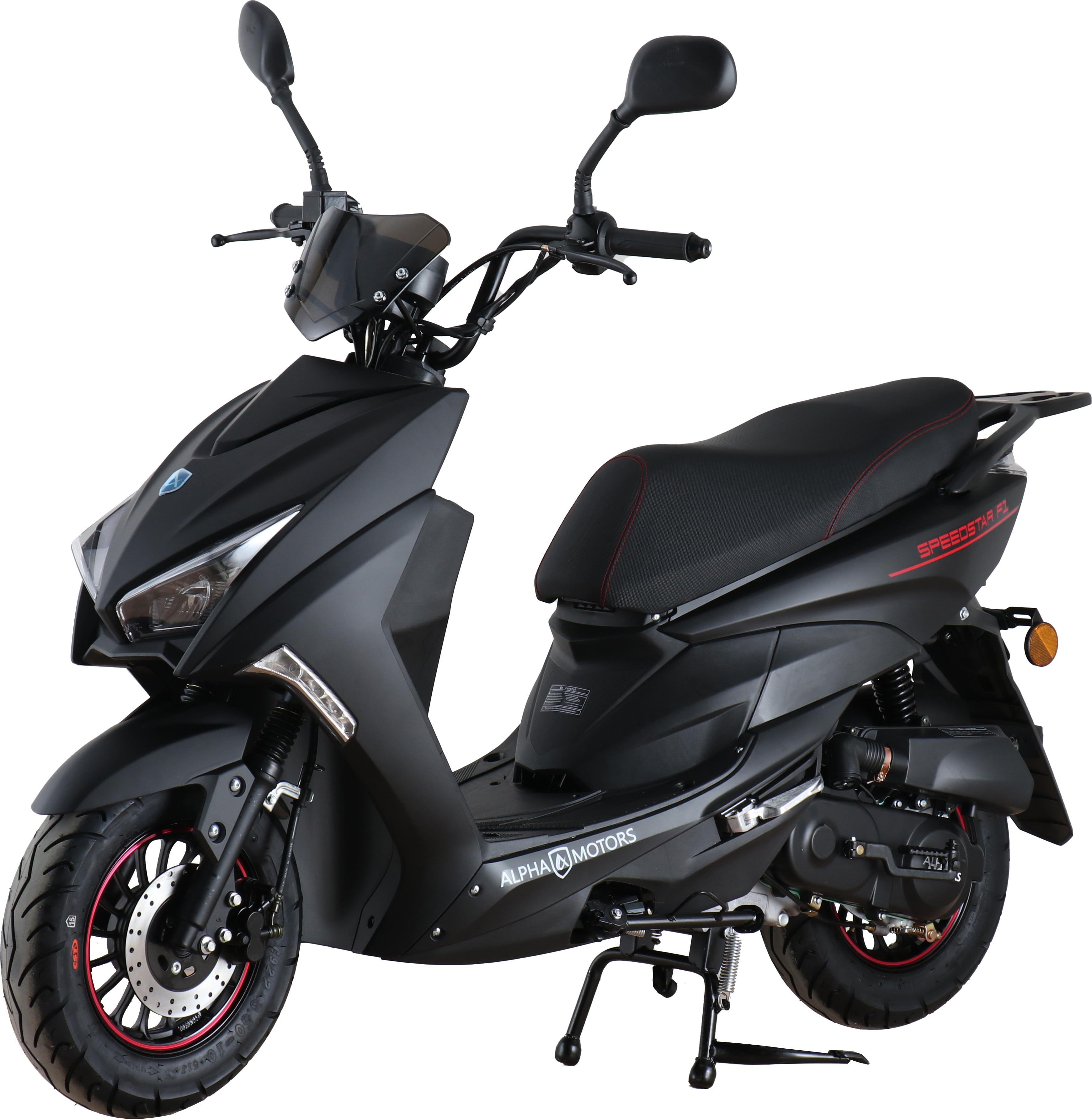 Motorroller "Speedstar FI" 50 ccm 45 km/h EURO 5 mattschwarz