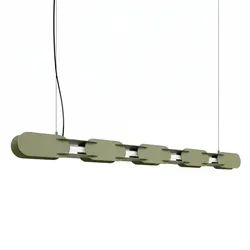 TH.1048 Pendelleuchte CHAIN 158 olivengrün LED 4000K