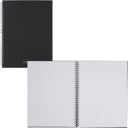 BRUNNEN Premium Wire Notizbuch DIN A4 punktkariert schwarz