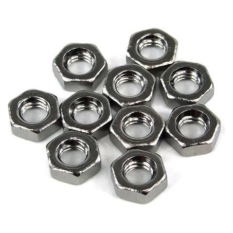 Aquatuning Mutter DIN 934 M4 Sechskant Black nickel (10er pack) (M4) (94566)