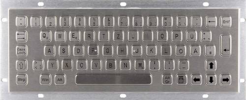 Joy-it IPC Keyboard 01A IP65 NEMA 4X Kabelgebunden Tastatur Deutsch, QWERTZ Silber Staubgeschützt, IP65, Spritzwassergeschützt