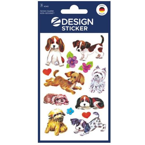 AVERY Zweckform 26 Aufkleber 4340 Hunde
