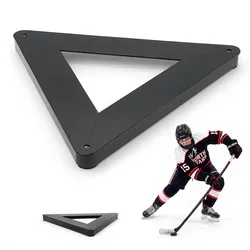 VEVOR Dreieckiger Hockey-Passer Rebounder für Pass- und Stockhandling-Übung, Hockey-Passhilfe mit Mehreren Winkeln, Tragbares Trainingsgerät für Eis und Off-Ice, Puckkontrolle und Schusstechnik