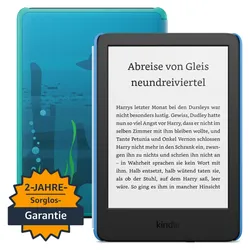 Amazon Kindle Kids (2022), Ozean-Entdecker-Design Mit Zugriff auf über tausend Bücher, Hülle und 2 Jahren Sorglos-Garantie