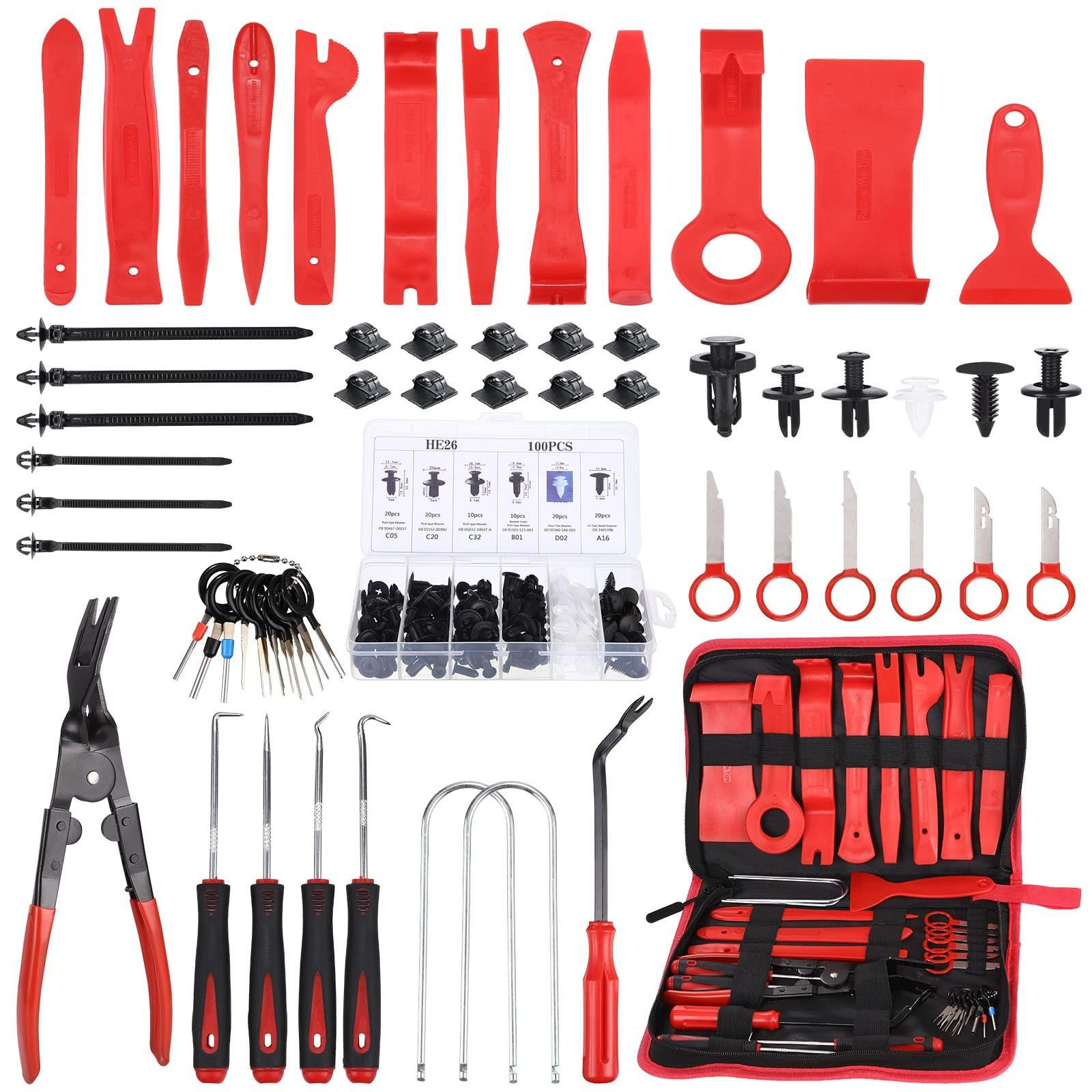 158-delige Auto Trim Verwijder Tool Set met Fix Clips