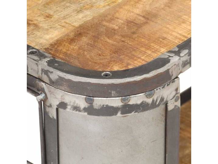 Meuble TV - - 90x30x40 cm - bois de manguier massif - Compartiment ouvert 313483