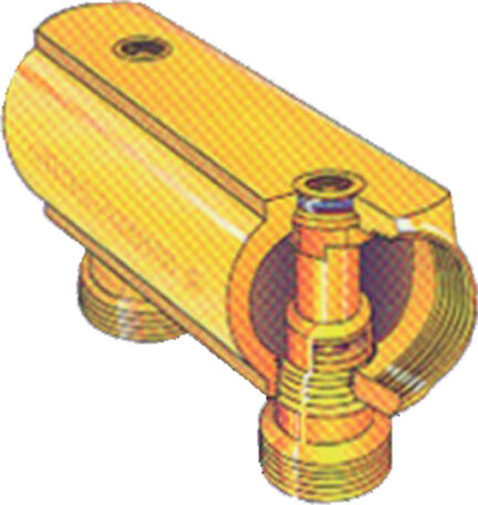 Collecteur 5 S R585 1 M16 avec robinet d'arrêt GIACOMINI R585Y045