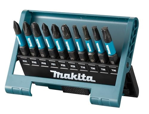 Makita E-12011 10-delige Impact Bitset in Black