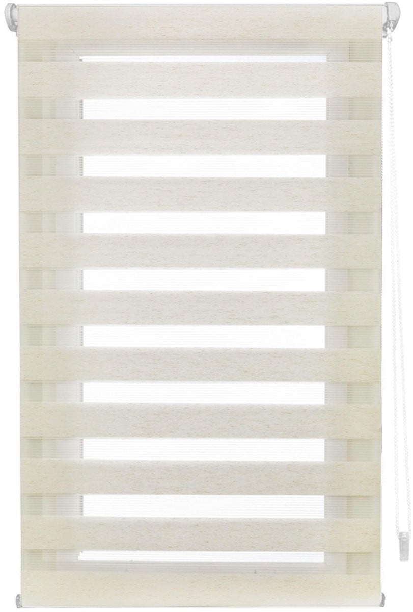 Omgoods EasyFix Day & Night Rolgordijn - Ecru - B: 45 cm, H: 150 cm