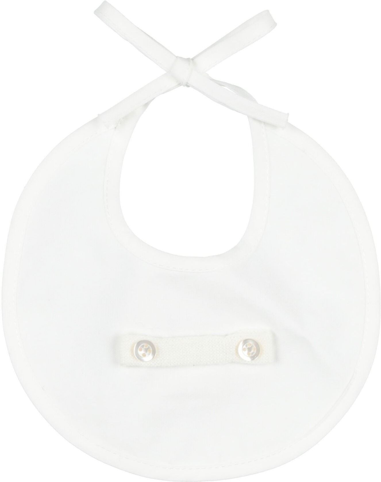 Le Bebé Babero Unisex Blanco -- Unisex