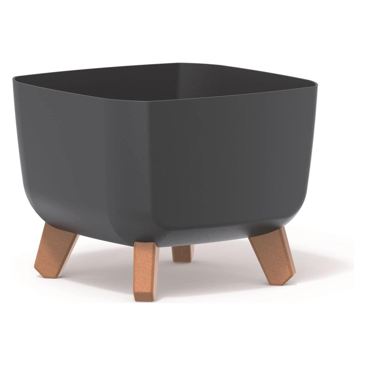 Prosperplast Gracia Square Flowerpot 24x24cm Anthracite (24 x 24 x 14 cm) (43300089)