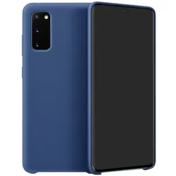 Samsung Silicone Cover (Samsung Galaxy S20+), Smartphone Hülle, Blau