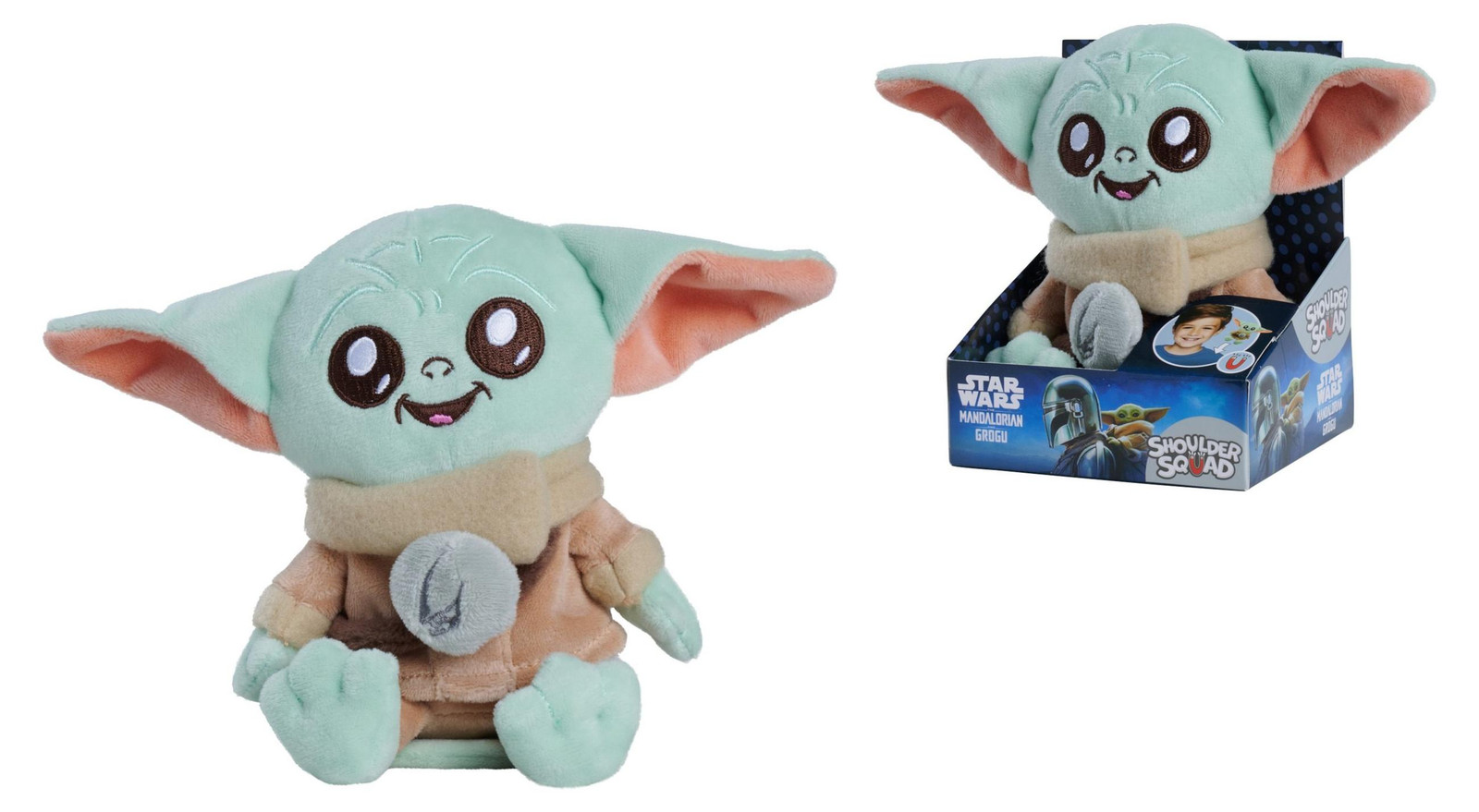 Simba Toys Star Wars Grogu pluche knuffel schoudertas
