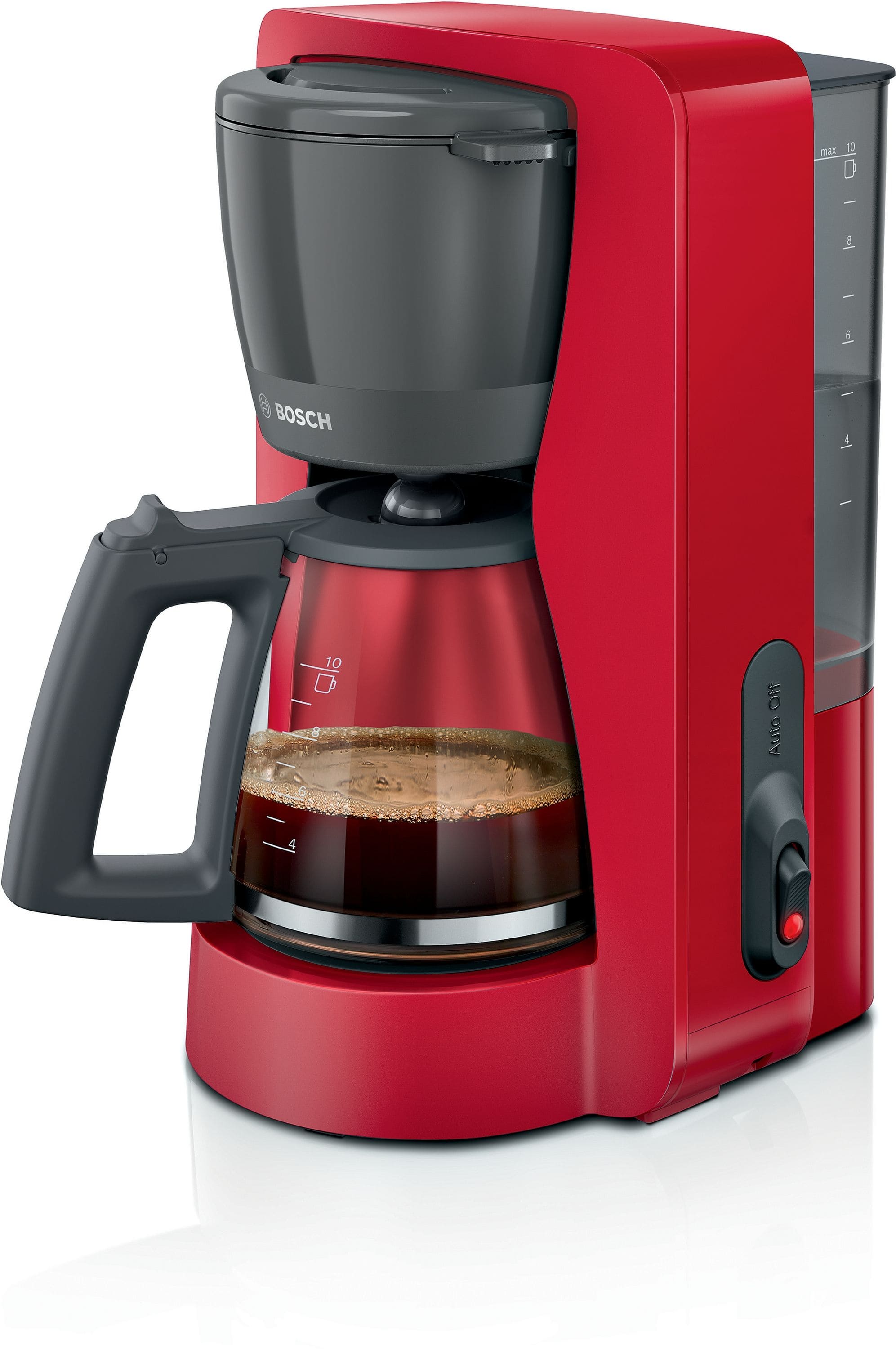 Bosch TKA2M114 MyMoment 15 Tassen Filterkaffeemaschine 1,2 l (Rot)