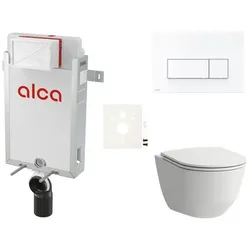 Alca Wand-WC Set für Einmauerung + Laufen WC SIKOAL7