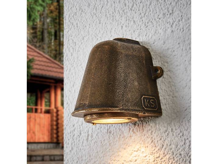 K.S. Verlichting Außenwandleuchte OFFSHORE, bronze / altmessing, Messing, Antik
