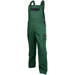 DASSY® Calais Zweifarbige Latzhose - flaschengrün/schwarz - 64