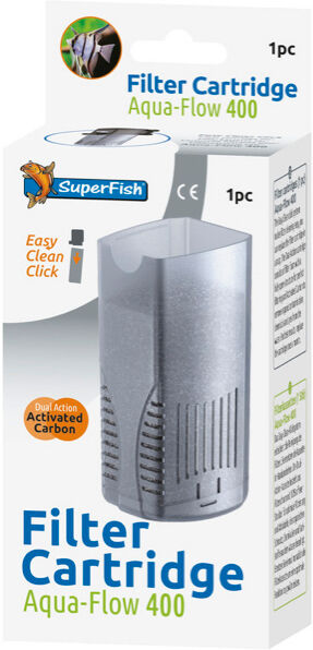 1 CARTUCCIA DI RICAMBIO EASY CLICK PER FILTRO SUPERFISH AQUAFLOW 400 ACQUARIO