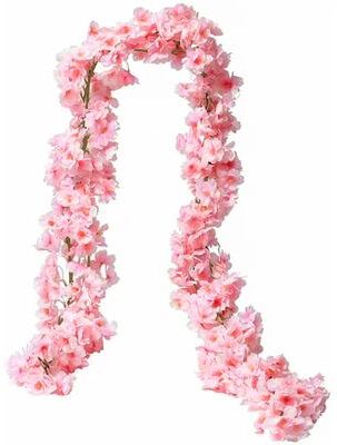 Perfect Picks Market Artificial Sakura Vine Cherry Blossom Garland For Wedding Arch And Event Backdrop Decor Artificial Sakura Vine Cherry Blossom Garland For Wedding Arch And Event Backdrop Decor