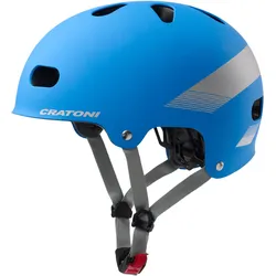 Cratoni C-Mate Jr Kinder Fahrradhelm - blue-grey metallic matt