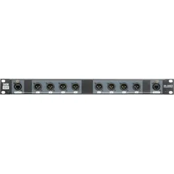 Showgear DS-24M/3 DMX Rack Split 8x 3-pin male XLR auf 2x female RJ45 Konverter (4 Universen pro CAT Kabel)