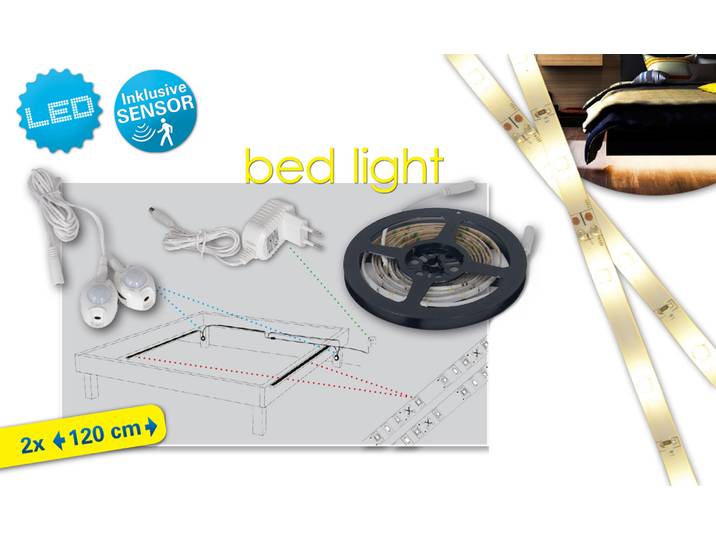 Näve LED Bettlicht-Stripe indoor Stripelight - Kunststoff - warmweiß; 5171826